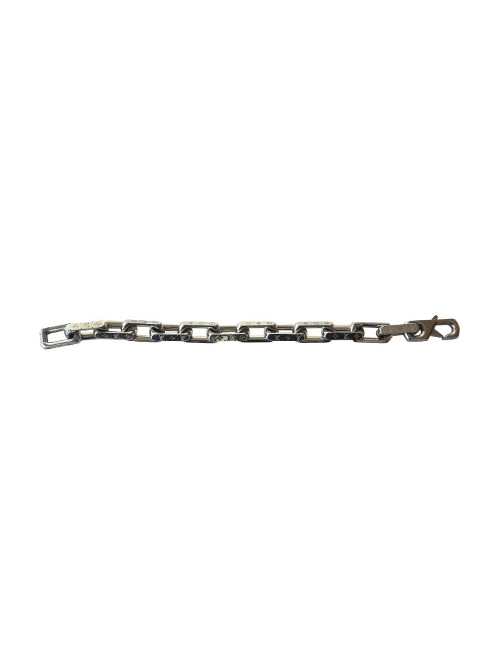 Louis Vuitton Stainless Steel Monogram Chain Bracelets Silver - Picture 2 of 2